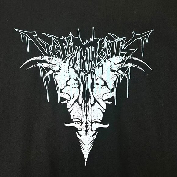 Black Printed Short-Sleeve T-Shirt By Vetements - Picture 6 of 8